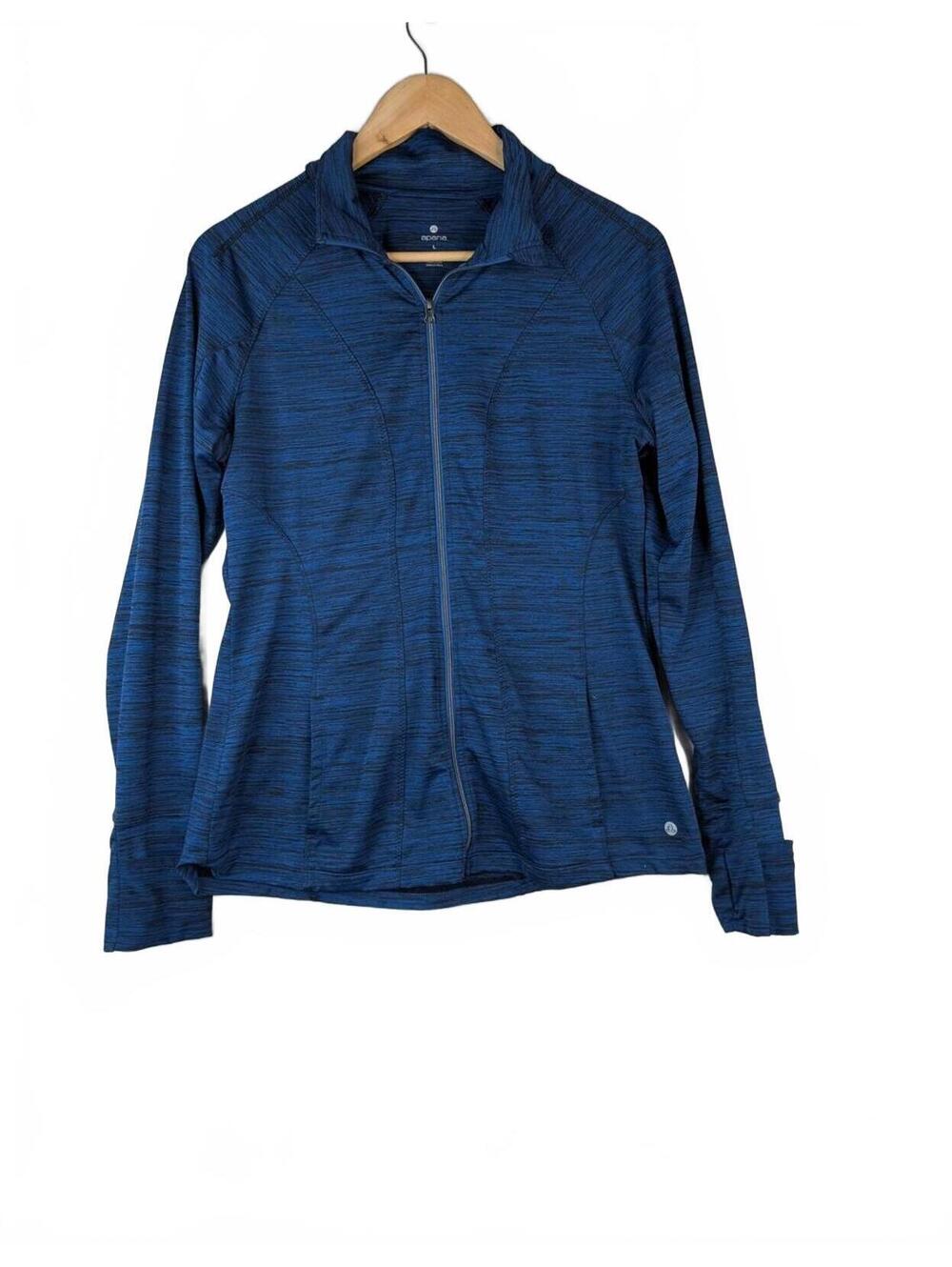 Apana Women's Blue Full Zip Athletic Jacket Size L